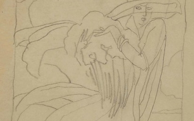 Tamara de Lempicka (1898-1980), Etude pour le portrait d'Ira Perrot