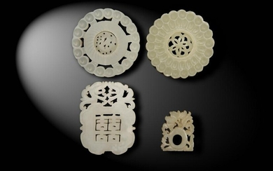 4 Chinese Jade Carvings, Ming and Qing