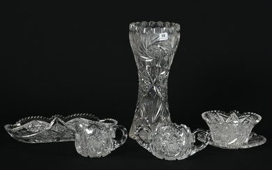 (4) Misc. Items, American Brilliant Cut Glass