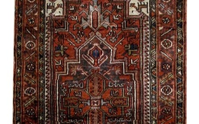 4 x 7 Multicolor Persian Heriz Rug