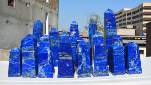5.7 Kg Blue Lapis Lazuli Towers Parcel ~ 7 cm to 18 cm