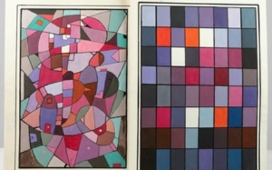 Carl Pappe - Two Geometric Abstract Gouaches