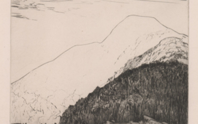 Chauncey Foster Ryder Etching [Mountain]