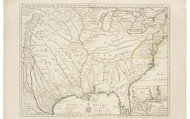 * DELISLE, Guillaume (1675-1726). Carte de la Louisiane et du Cours du Mississipi. Paris, 1718.
