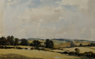 Edward Wesson, British 1910-1983- Rural landscape in...