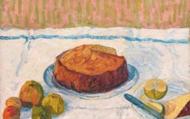 ERNST SAMUEL GEIGER (1876-1965), Stilleben mit Kuchen, 1910
