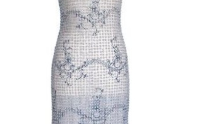 Giorgio Armani Dress Beaded Fleurette on Tulle Formal