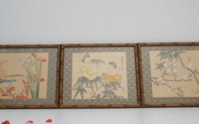 3 HAND PAINTED CHINESE BIRDS