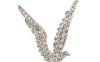 Platinum and Diamond American Eagle Brooch, Tiffany & Co.