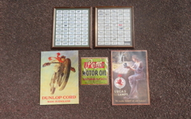 Two sets of Lambert and Butler Motorcycle cigarette cards