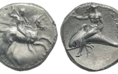 Southern Apulia, Tarentum, c. 302-280 BC. AR Nomos (21mm, 7.81g,...