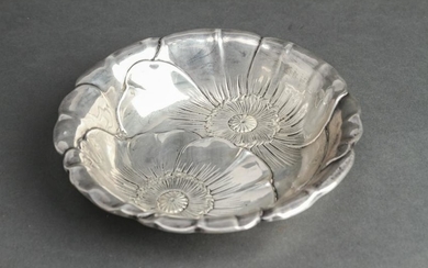 Wallace Sterling Silver Repousse "Poppy" Bowl