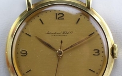 Working Vintage IWC 18k Gold Mens 36mm Dress Watch