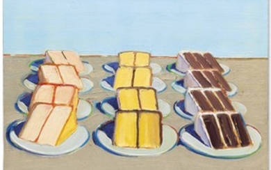 Wayne Thiebaud (b. 1920), Cake Rows