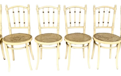 (6) VINTAGE THONET STYLE BISTRO CHAIRS