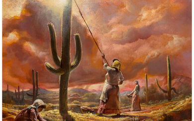 William H. Ahrendt (b. 1933), Harvesting the Desert