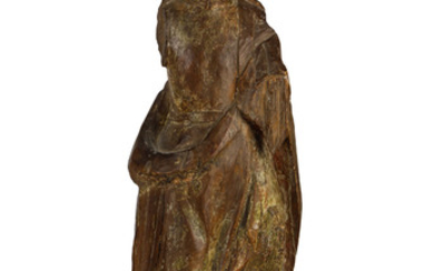 Spanish Colonial carved wood Santos figure