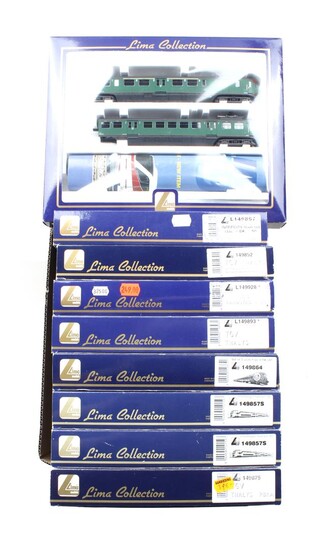 (-), 9 pieces Lima model train packages, incl....