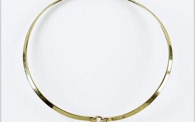 A 14 Karat Yellow Gold Collar Necklace.