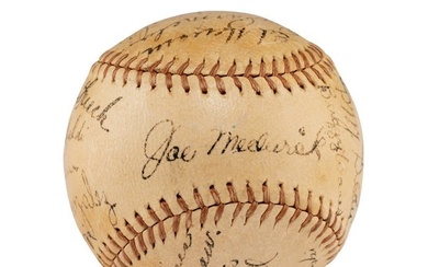 A 1936 St. Louis Cardinals Team Signed Autograph Baseball (Beckett Authentication Services Letter of