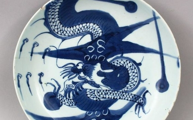 A 19TH CENTURY CHINESE MING STYLE BLUE & WHITE