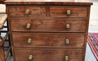 A 19th Century Mahogany Chest of Drawers, of small proportions,...