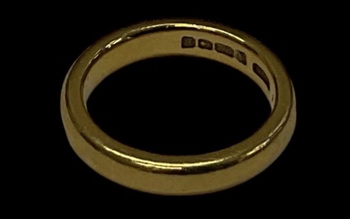 A 22ct yellow gold wedding band, size I, approx 5.8g.Condition...