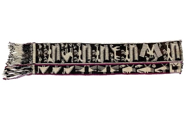 A Bolivian woven sash belt, South America, early-mid 20th century
