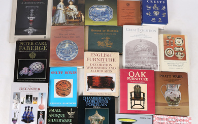 A COLLECTION OF ANTIQUE REFERENCE BOOKS.