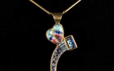 A Carl & Irene Clark Gold Dragonfly Pendant with