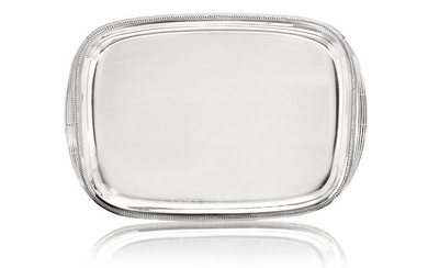 A Danish silver two-handled tray