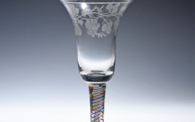 A Dutch colour-twist glass c.1760