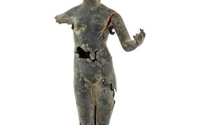 A Fragmentary Bronze Female Figure