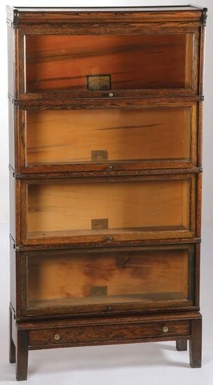 A GLOBE AND WERNICKE LAWYER'S BOOKCASE