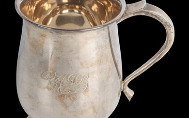 A George VI silver baluster pint mug, Alexander Clark & Co L...