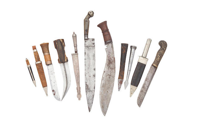 A Group Of Various Daggers, Mostly 19th Century