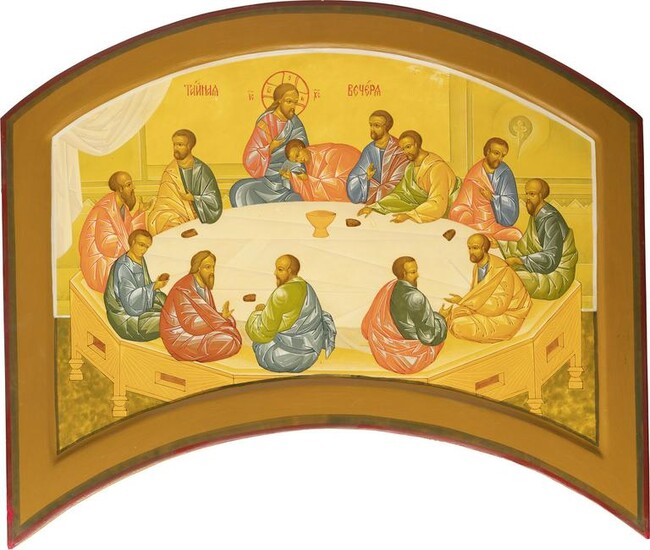 A LARGE ICON THE LAST SUPPER