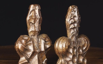 A Pair of 17th Century Carved Oak...