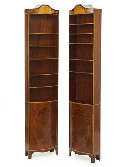 A Pair of Bookcase Cabinets.