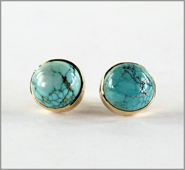 A Pair of Turquoise Earrings.