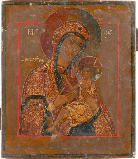 A SMALL ICON SHOWING THE 'O ALL-HYMNED MOTHER' (O