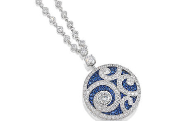 A Sapphire and 'Diamond On Diamond' Necklace,, by Graff