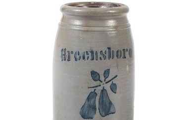 A Scarce Half Gallon Pennsylvania Stoneware Canning Jar