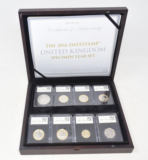 A United Kingdom Specimen Year Coin Set, 2016 Datestamp, box...