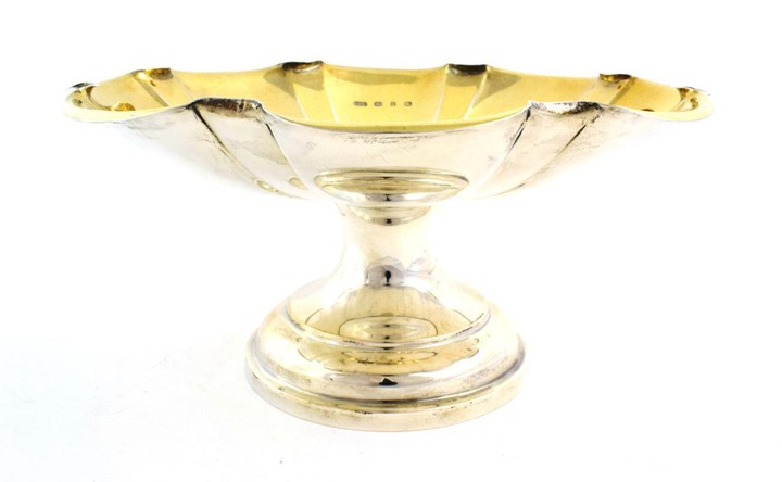 A Victorian Silver Pedestal Bowl, by Elkington and Co., Birmingham,...