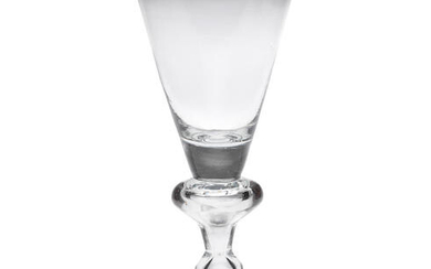 A large heavy baluster goblet, circa 1700
