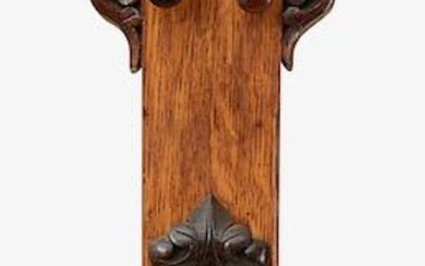 A late Victorian oak stick barometer by Wright & Co Westminster