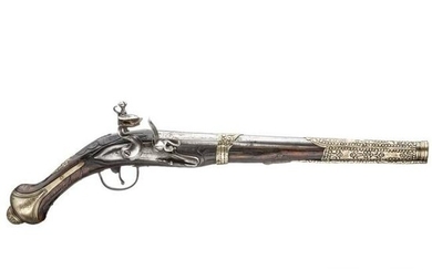 A long flintlock pistol, Ottoman Empire, circa 1850