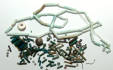 A mixed group of ancient Egyptian faience beads