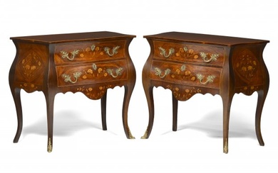 A pair of Louis XV style commodes